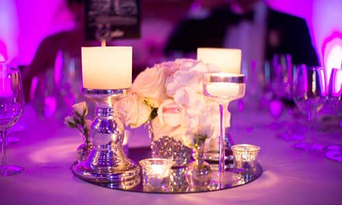 Decoración de bodas, centro de mesas para novias 02 | La Floreria
